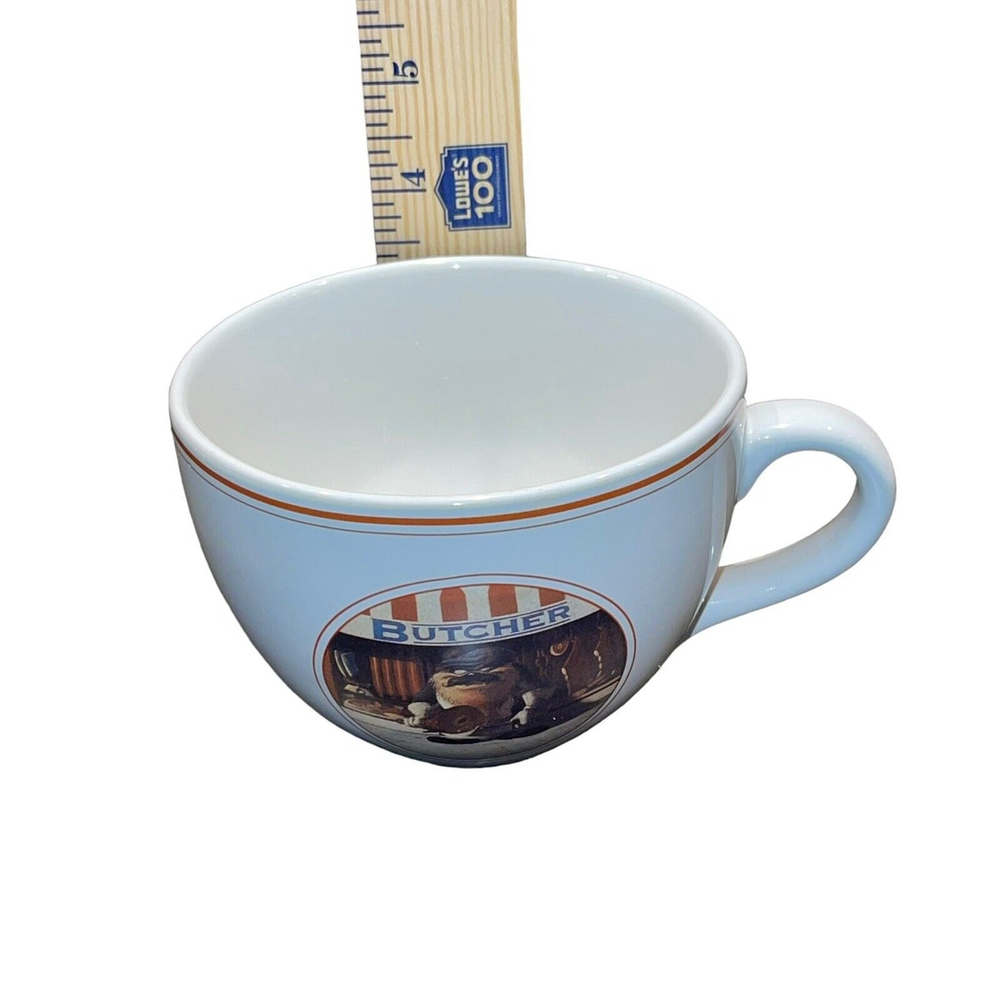 90s Vtg 1994 Warner Bros‎ Looney Tunes Delancey St Tasmanian Devil Butcher Mug - Picture 9 of 9
